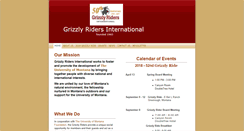 Desktop Screenshot of grizzlyridersinternational.org
