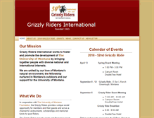 Tablet Screenshot of grizzlyridersinternational.org